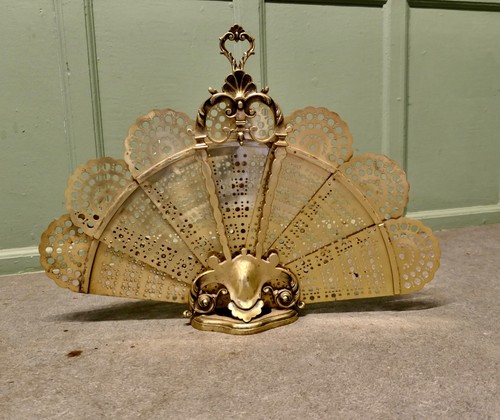 French folding brass fire - brass,