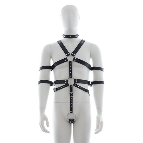Adjustable men leather body - men,