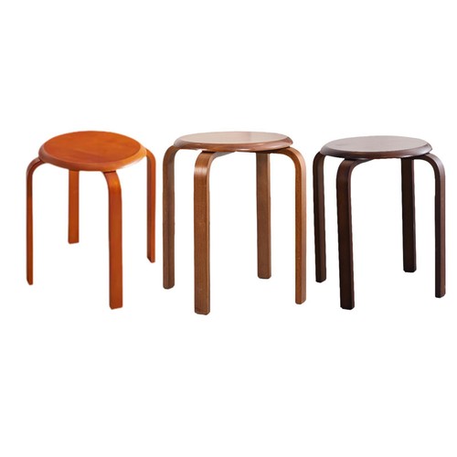 Solid wood round - round, stool