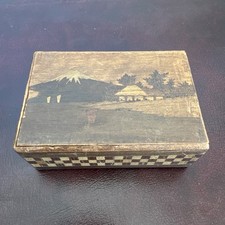 Vintage Japanese Wooden Marquetry Puzzle Box FREE UK P&P