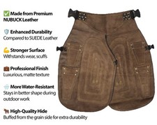 Top Farriers Apron Tools Full Leather Deluxe Chaps No Canvas Genuine 27'' Long