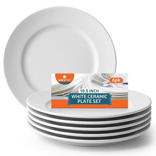White ceramic plate 5 - 6-12,