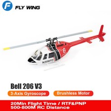 Fly Wing Bell 206 V3 6CH GPS 3D Auto Return Hovering RC RTF Helicopter Aircraft