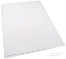 Plasticard Seconds 2 Large Sheets 2mm Matt White Size A3+ 80Thou Styrene HIPS