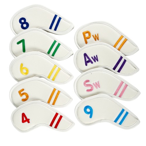 9pcs leathers golfs - 9pcs, iron