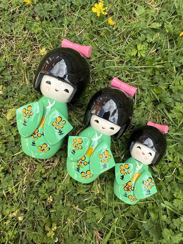 Vintage style japanese kokeshi - vintage,