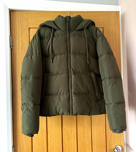 Zara women khaki hooded - zara,