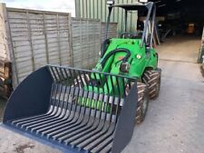 Avant loader Log Riddle Bucket 1.3m wide multi one-forestry skidsteer £745+Vat
