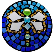 Green Dragonfly Stained Glass