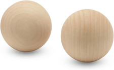 3 Inch Wooden round Ball, Bag