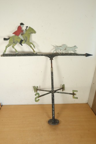 Antique large weathervane hunt - antique,