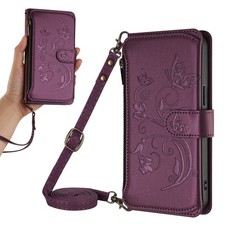 For Motorola Crossbody Leather