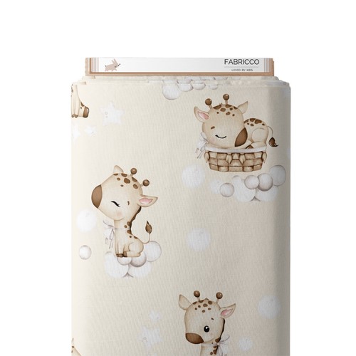 Cute giraffe fabric kids - giraffe,