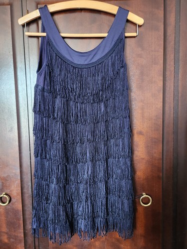 Blue flapper dress - blue,