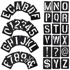  Reusable Letter Stencils Symbol Numbers Craft Letters for Painting Hollow