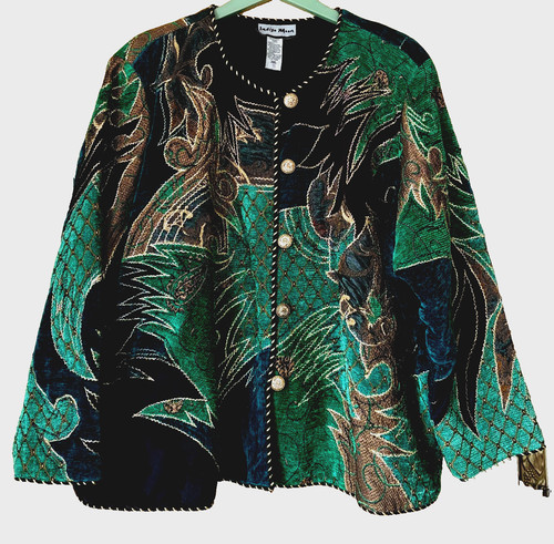 Indigo moon velvet - indigo, jacket