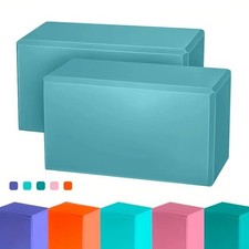 Yoga Block Lightweight EVA Foam High Density Non-Slip Brick Workout Fitness Gym