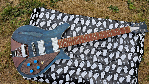 Blue semi hollow - blue, semi-hollow