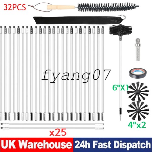 32pc flexible chimney sweep - flexible,