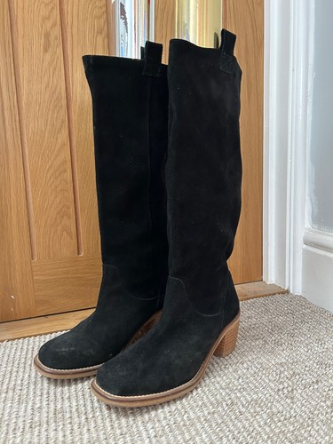 Vintage topshop black - black, suede