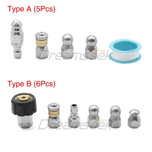 Sewer jetter nozzle drain - nozzle,
