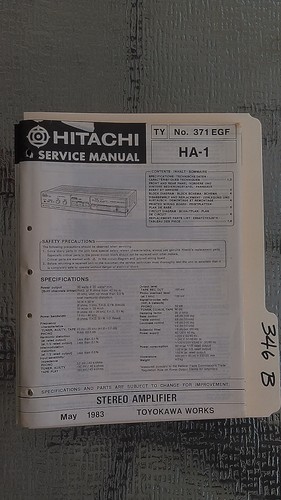 Hitachi service manual - ha-1,