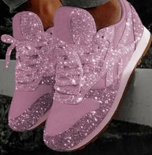 Ladies Womens Sparkly Trainers