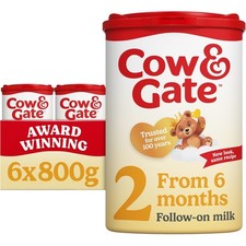 6 x 800g Cow & Gate Follow-On