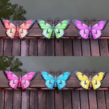6x Metal Butterfly Fence Yard