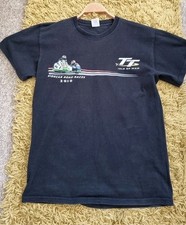 Isle of Man Size Medium T-Shirt - 2010 Sidecar Road Races, Black, Motorbike (22)