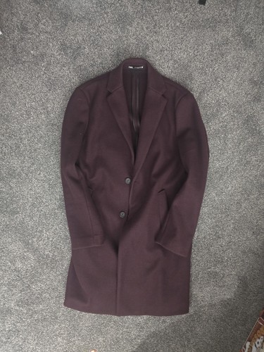 Zara men coat size purple - men's,