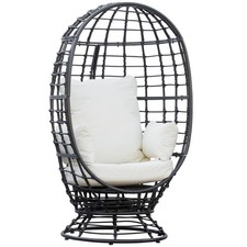 Outsunny Swivel Egg Chair