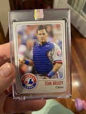 Tom Brady EXPOS Baseball Card #12 RC Montreal Expos ROOKIE novelty Card MINT