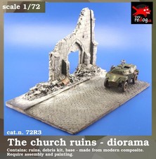 Redog 1/72 Ruined Building  Scale Model Display Base / R3