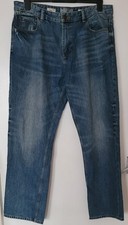Mens Debenhams Mantaray Denim Jeans Loose Fit Straight Leg W33 L38 Read Descript