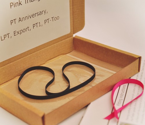 Pink triangle turntable drive - pink,