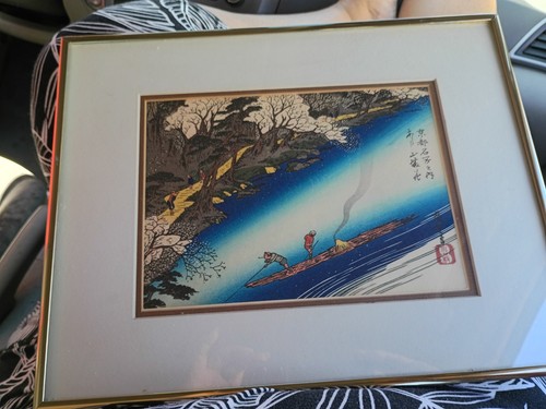 Woodblock signeoriginal rare - woodblock,