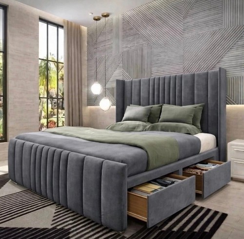Orthopeadic divan bed set with - bed,