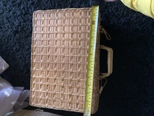 Vintage Woven Wicker Picnic
