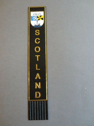 Leather bookmark oban scotland - leather,