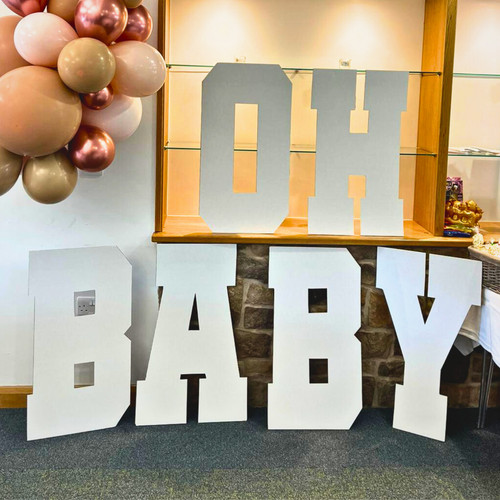 Large marquee letters and - letters,