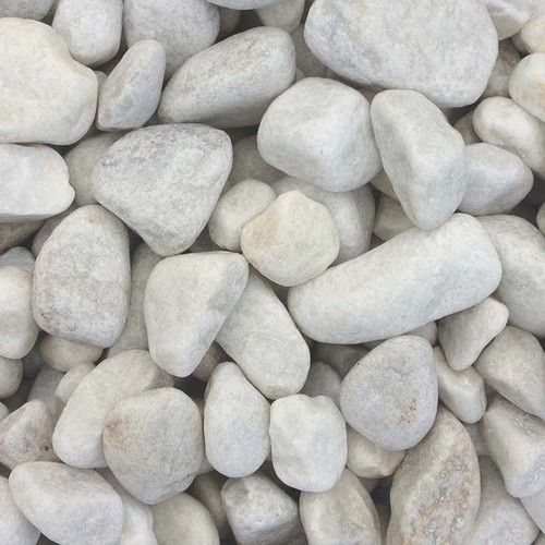 White cobbles 90mm 20kg - |, 40-90mm