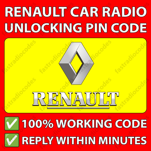 Renault radio unlocking pin - radio,