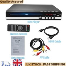 UK DVD Player Region Free, with Remote, USB Fast Play, HDMI & AV Output