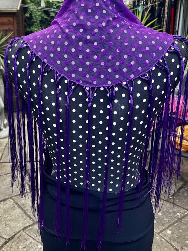 Ladies spanish polka dot - ladies, shawl