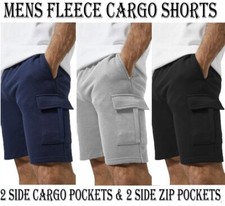 Mens Cargo Fleece Shorts Sweat