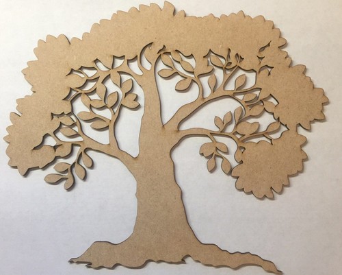 Wooden tree shape mdf small - shape,
