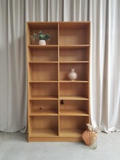 Vtg Mid Century Danish Oak Bookcase Modular Shelving Wall Unit Retro Scandi R484