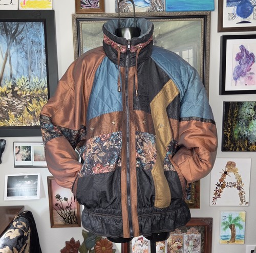 Vintage 90s quilted artsy - quilted,