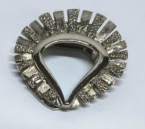 Vintage silver tone scarf - vintage,